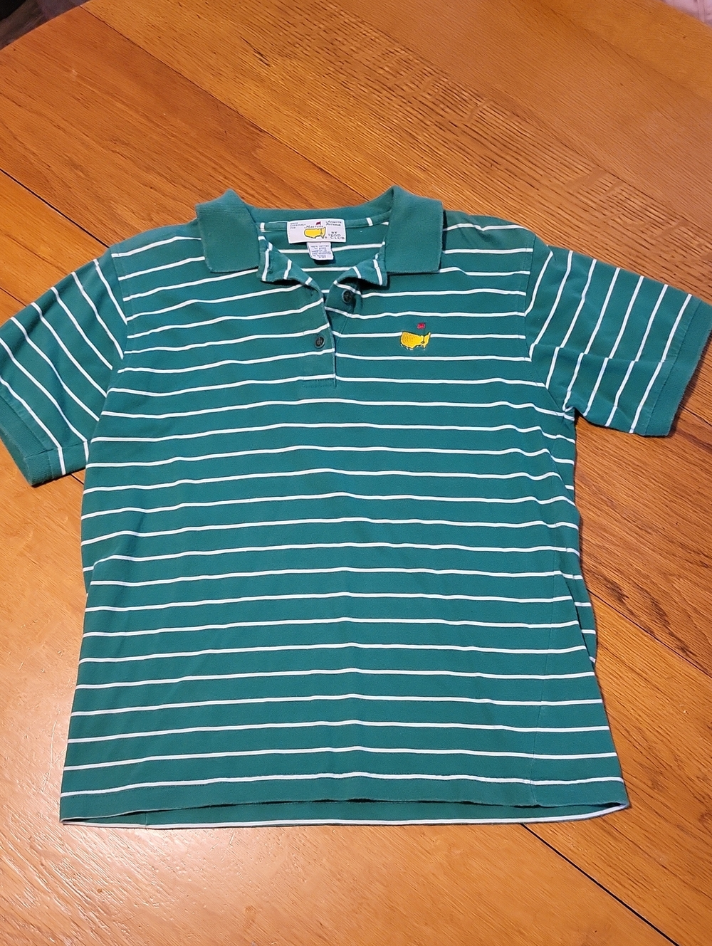 Izod Vintage Green and White Striped Polo From The Masters